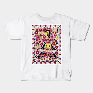 Hindu Goddess Lakshmi, Bihar, India, Early 1900s Kids T-Shirt